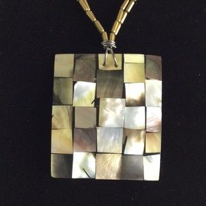 Unique Mosaic Shell Necklace